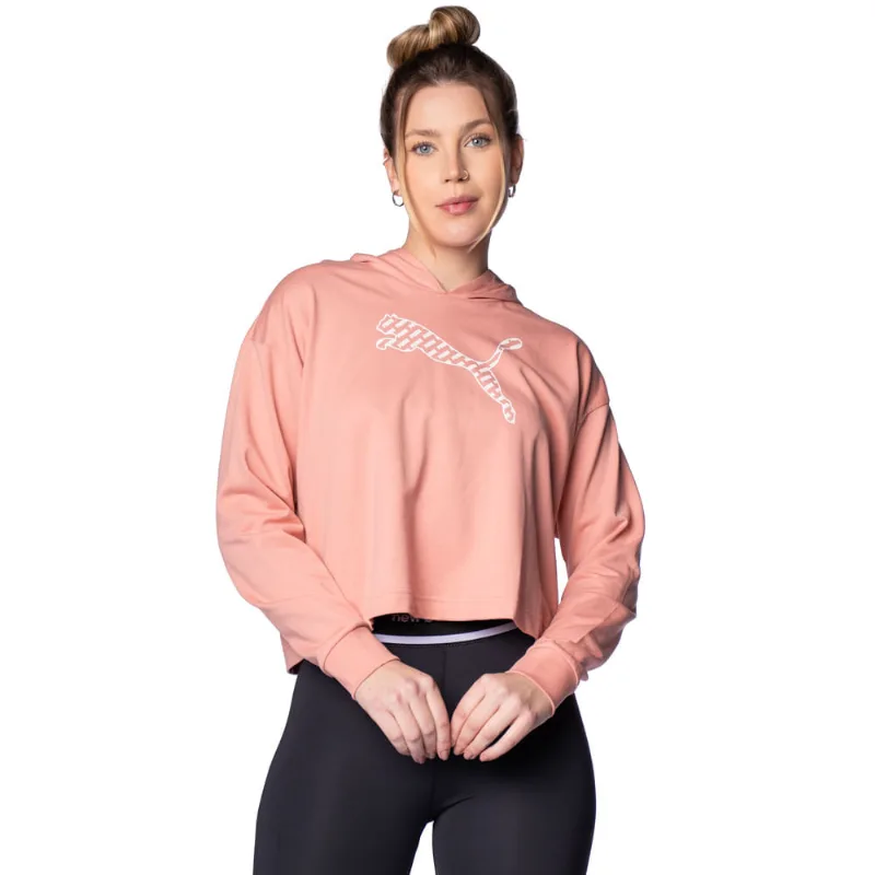 Moletom Feminino Puma Power Hoodie Rose - G