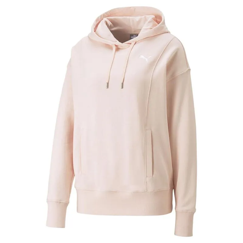 Moletom Canguru Feminino Puma Hoodie Rosa Claro