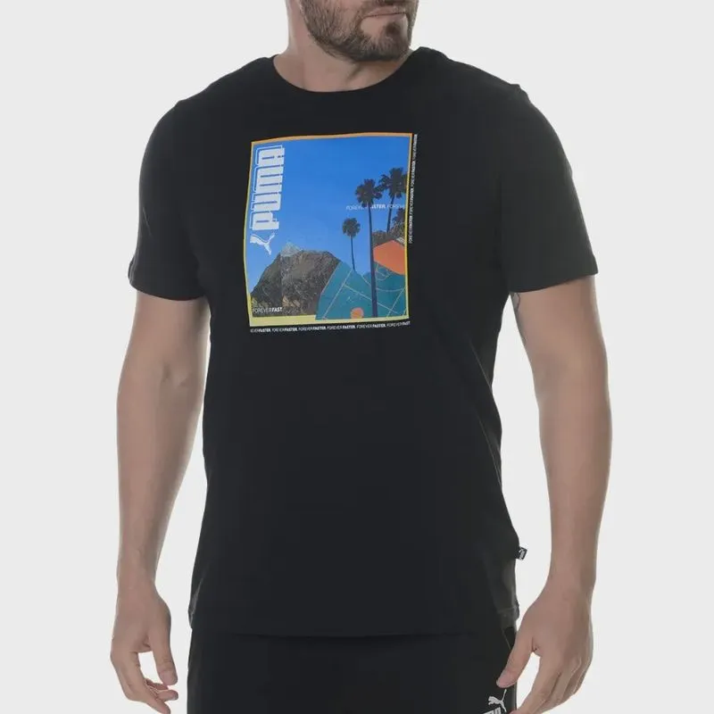 Camiseta Masculina Puma Photoprint Preta 848571