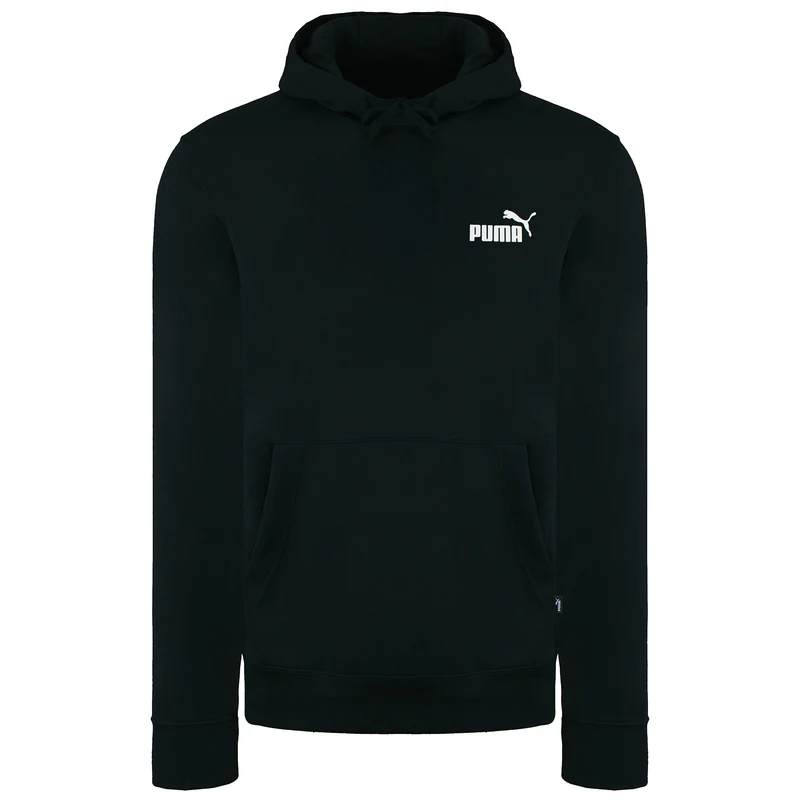 Puma Essentials+ Mens Black Tape Hoodie L