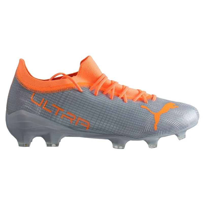 Puma Ultra 2.4 FG/AG Mens Silver Football Boots 6
