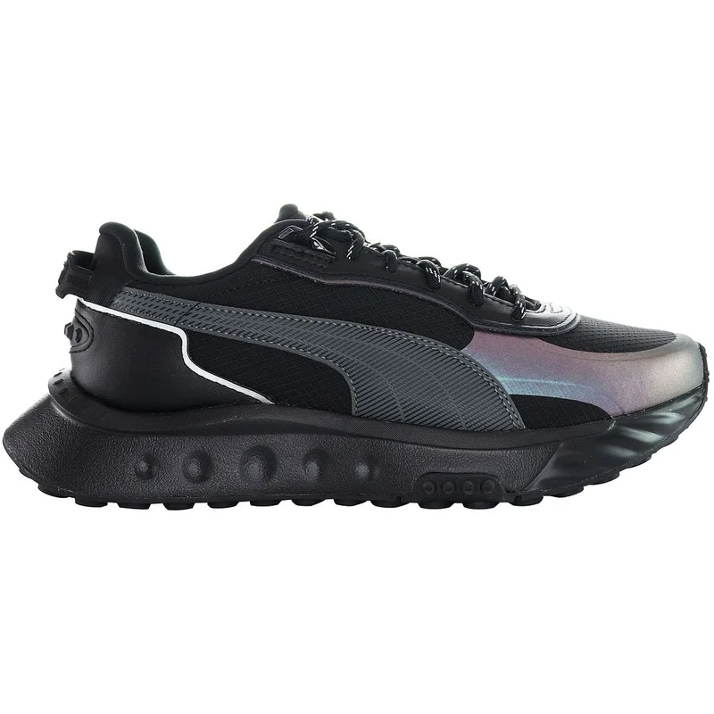 Puma Wild Rider Grip LS Kids Black Trainers 6
