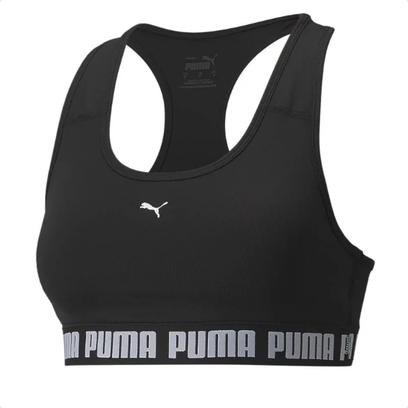Top Puma Impact Strong Bra Feminino M / Preto / Branco