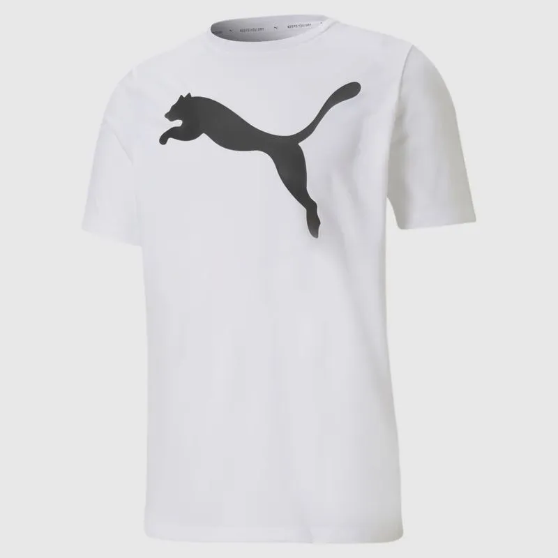 Camiseta puma active big logo tee branco