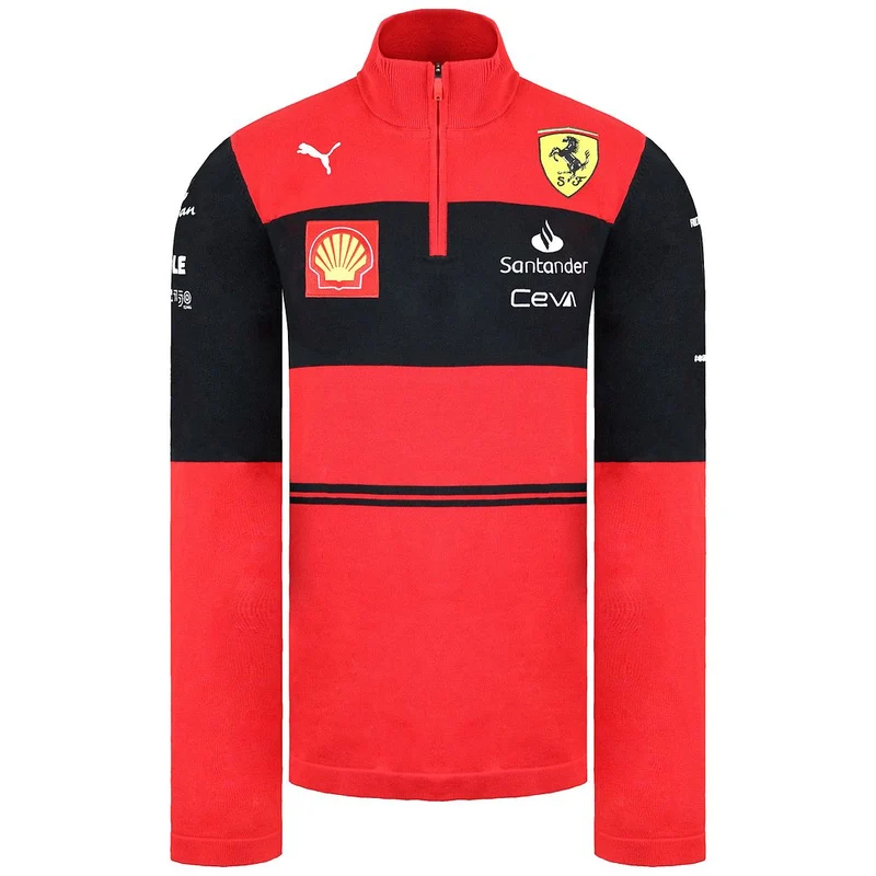 Puma Scuderia Ferrari Mens Red Knit Sweater S