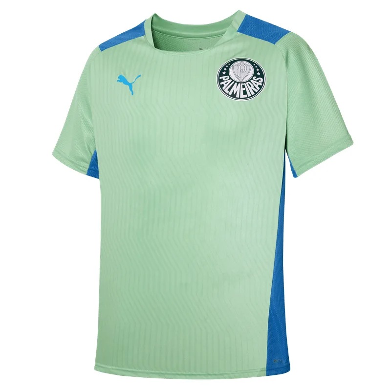 Camisa Treino Palmeiras Puma 22/23 Infantil - Verde e Azul - 14