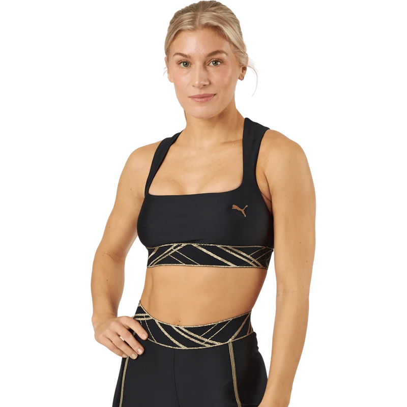 Top Fitness Puma com Bojo Média Sustentação Deco Glam - Adulto