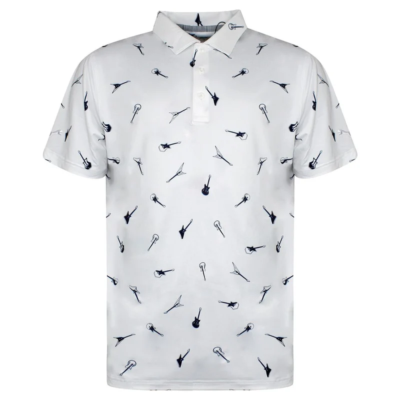 Puma x Cloudspun Mens White/Navy Golf Polo Shirt XL