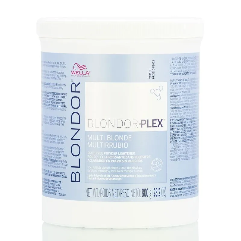 Iluminador Wella Blondor Plex Multi-blonde De 9 Níveis De Elevação
