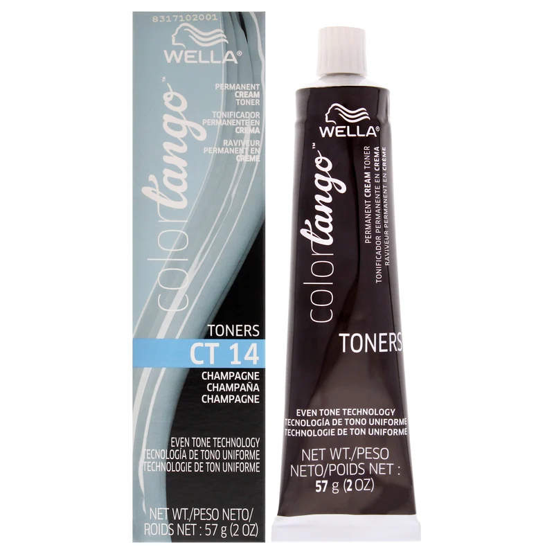 Wella Color Tango Permanent Cream Toner - CT14 Champagne Cream by Wella for Women - 2 oz Toner 2 oz