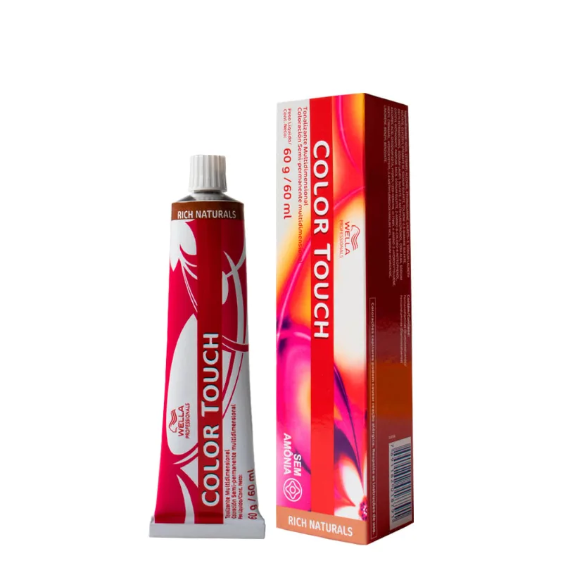 Tonalizante Wella Professionals Color Touch Rich Naturals 8/35 Louro Claro Dourado Cajú 60g 8/35 Louro Claro Dourado Cajú 60 g