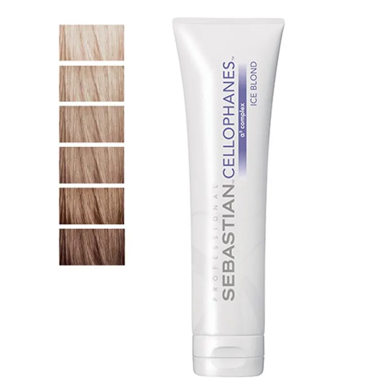 Cellophanes Sebastian 300ml - Tratamento para Cabelos Coloridos Ice Blond