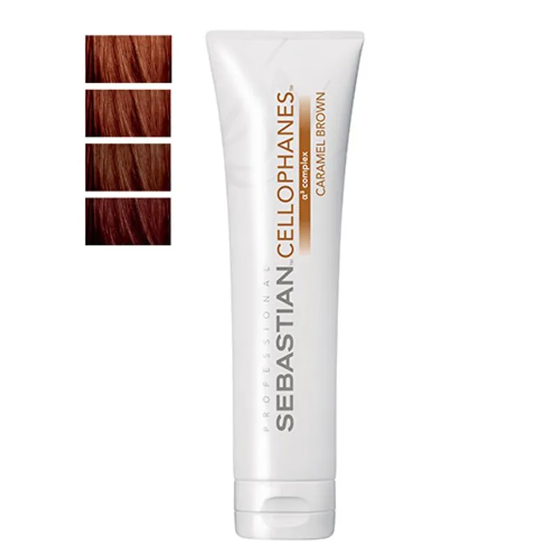 Cellophanes Sebastian 300ml - Tratamento para Cabelos Coloridos Caramel Brown