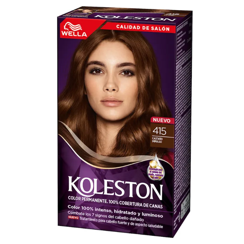 Kit Coloración Permanente Chocolates Tentación 415 Castaño Impulso