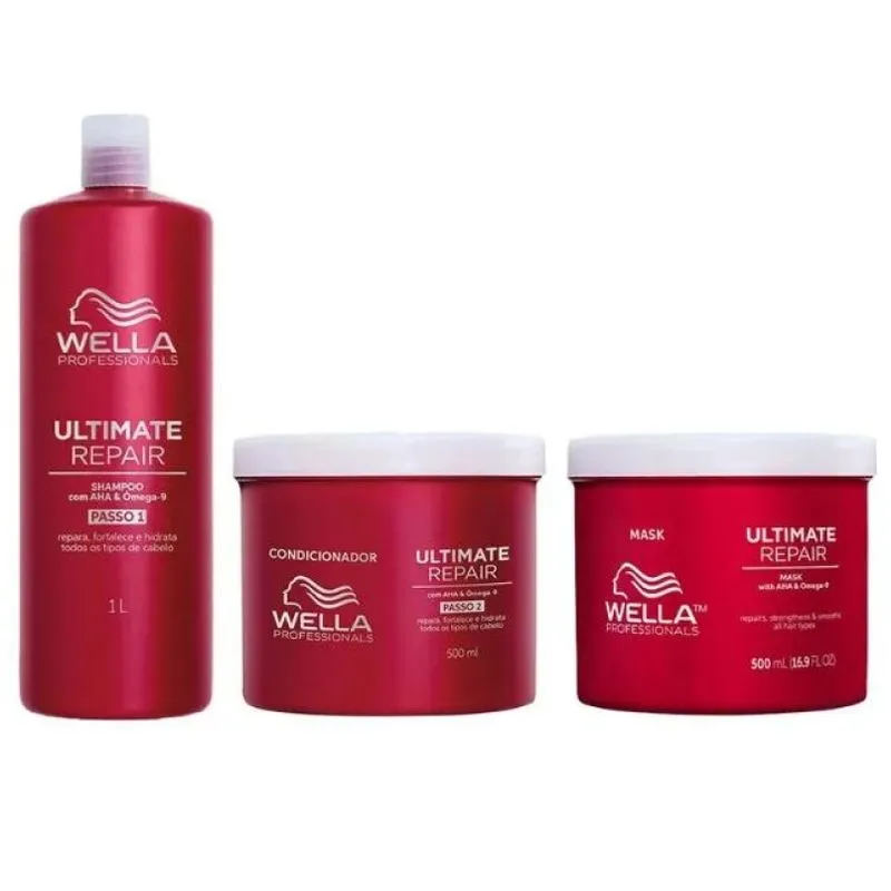 Wella Professionals Ultimate Repair Sh + Cond + Másc Grande