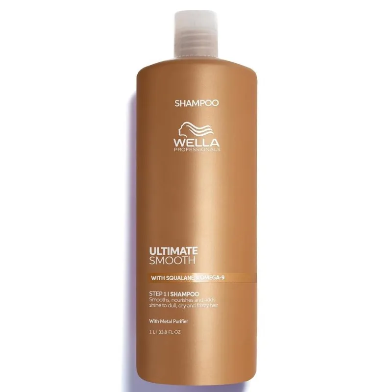 Shampoo 1000ml Para Cabello Seco Ultimate Smooth Wella