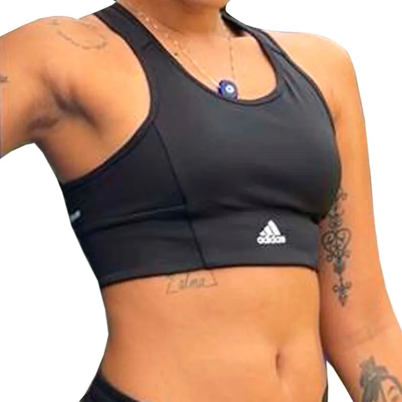 Top Flamengo 3S Crop Preto Adidas 2022 M
