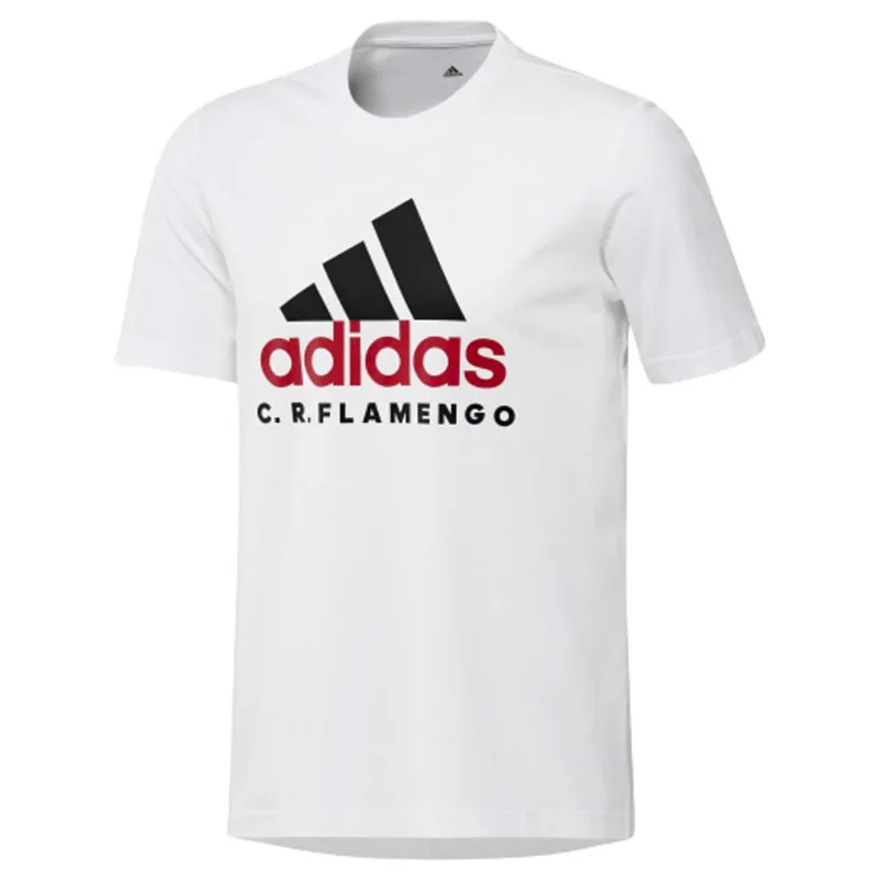 Camisa Flamengo Masculina Estampada DNA Adidas 2022 Branco P