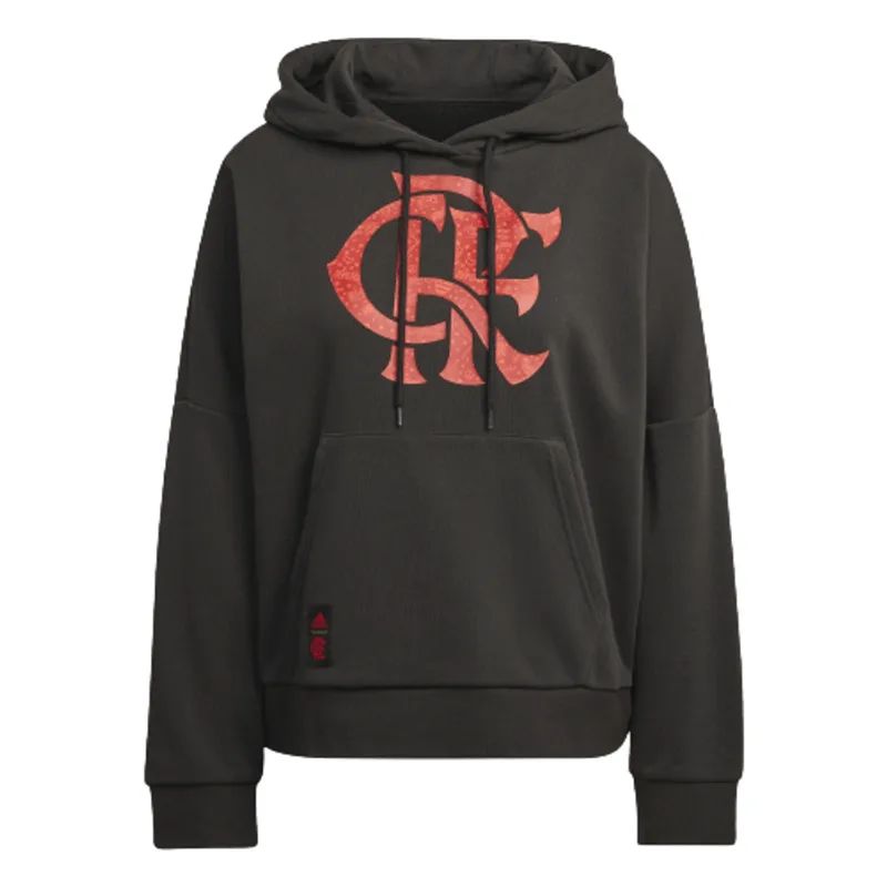 Moletom Flamengo Feminino Capuz Adidas 2022 2GG