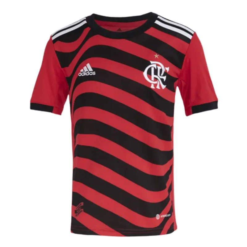 Camisa Flamengo Infantil Jogo 3 Adidas 2022 16