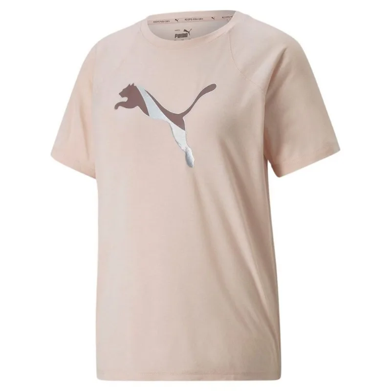 Camiseta Puma Feminina Poliéster EVOSTRIPE TEE M / Rose