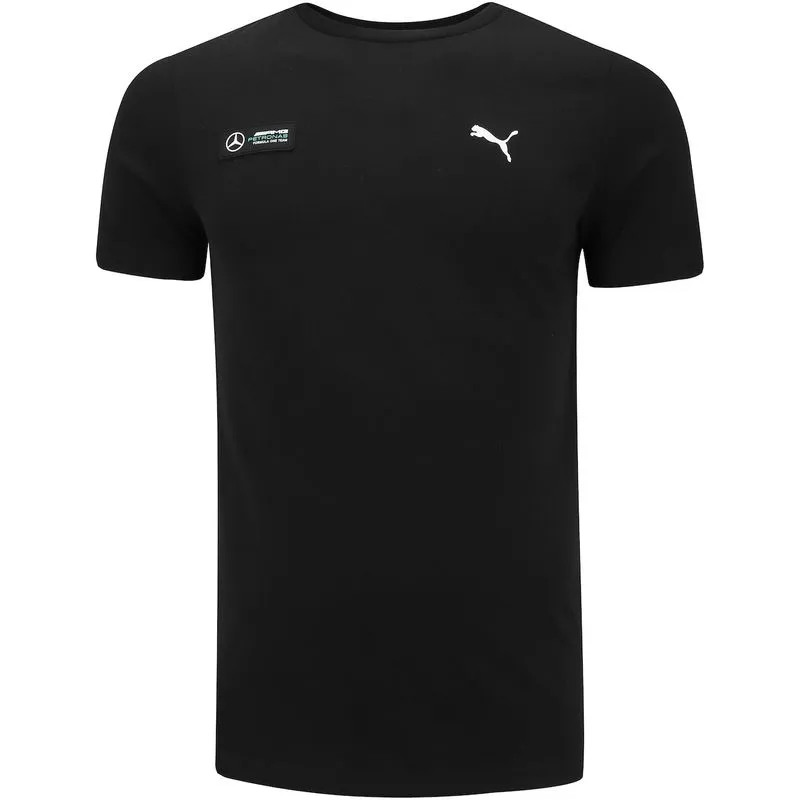 Camiseta Puma Manga Curta Mercedes-AMG Petronas Fórmula1 Essential Tee - Masculina Preto Camiseta Puma Manga Curta Mercedes-AMG Petronas Fórmula1 Essential Tee - Masculina Prata PP