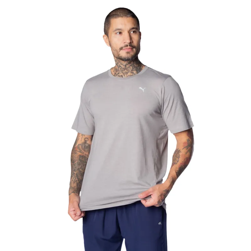 Camiseta Masculina Puma Performance Heather Cinza - P