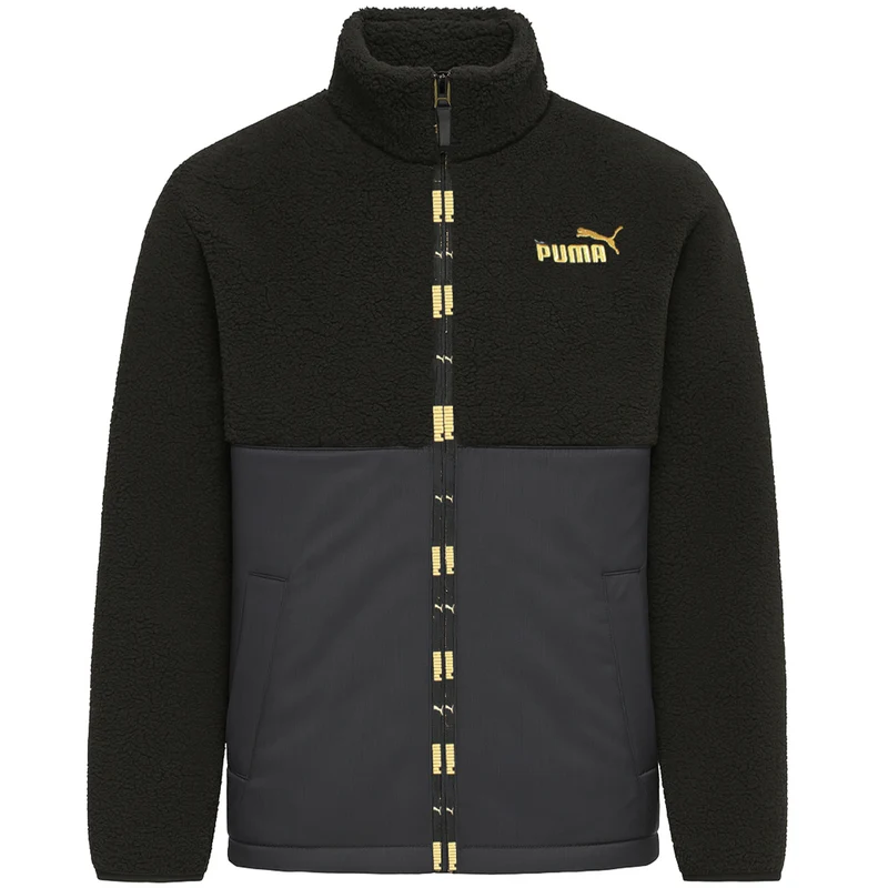 Puma Essentials+ Mens Black Sherpa Jacket L