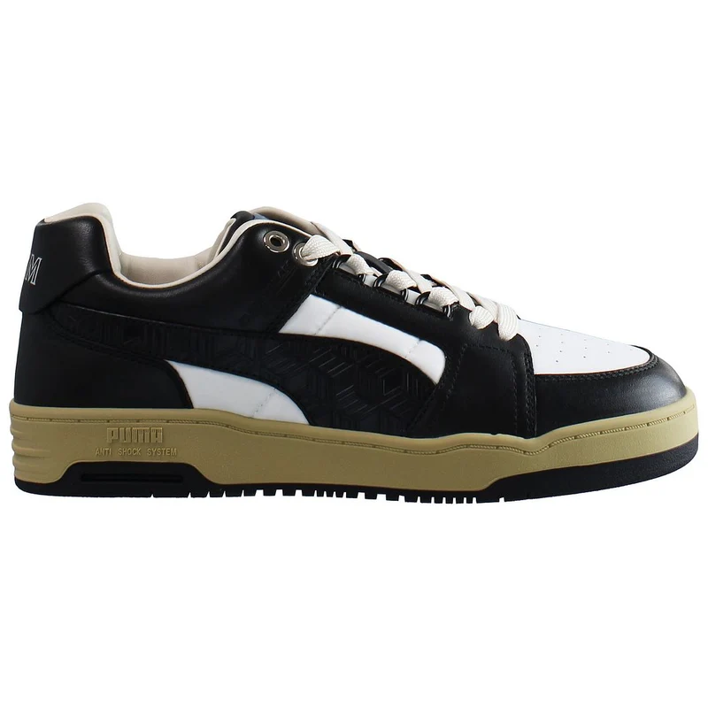 Puma MCM x Slipstream Low Court Mens White/Black Trainers 8