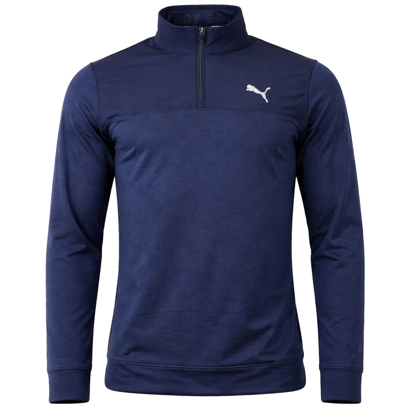 Puma x Cloudspun Colorblock Mens Navy Golf Sweater L