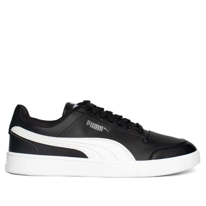 Tênis Masculino Puma Shuffle Microfuros Preto/Branco - 42