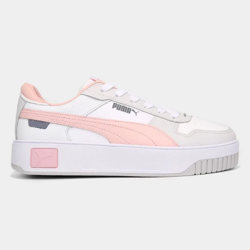 Tênis Puma Carina Street Bdp Feminino - Feminino - Branco+Rosa