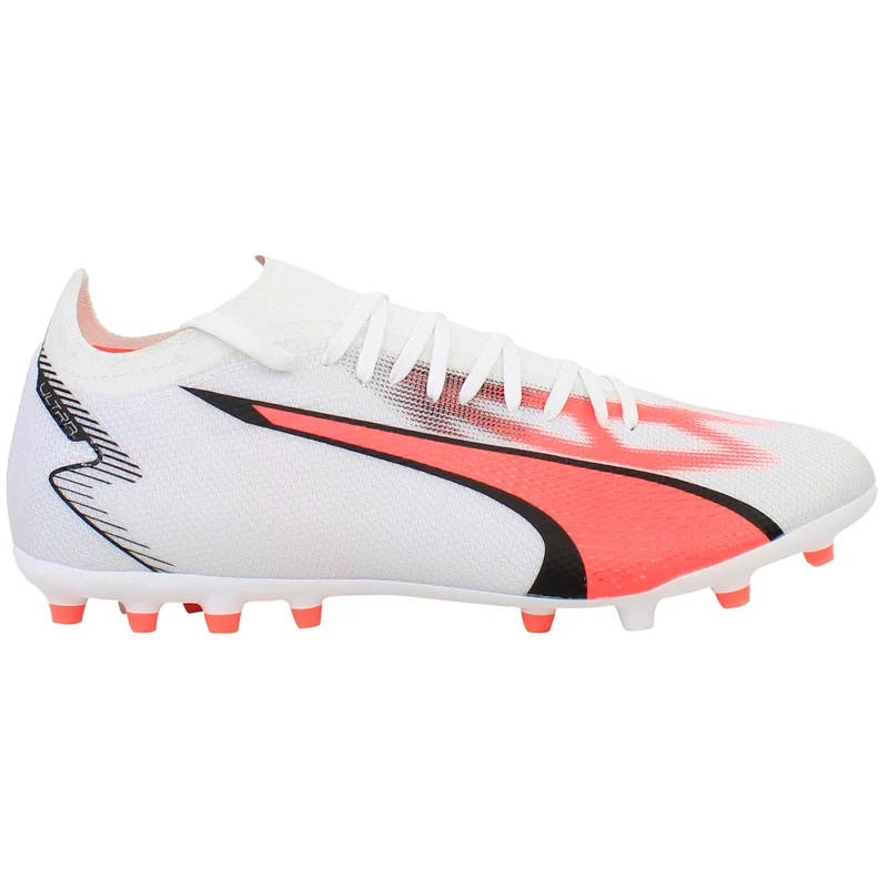 Puma Ultra Match MG Mens White Football Boots 8