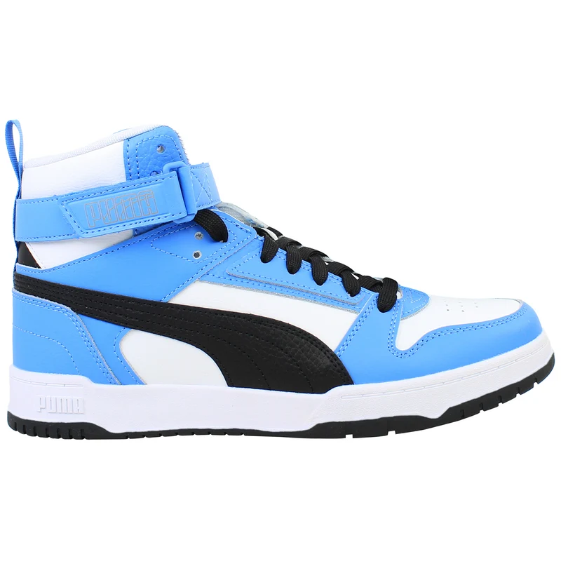 Puma RBD Game Mens Blue/White High Trainers 8.5