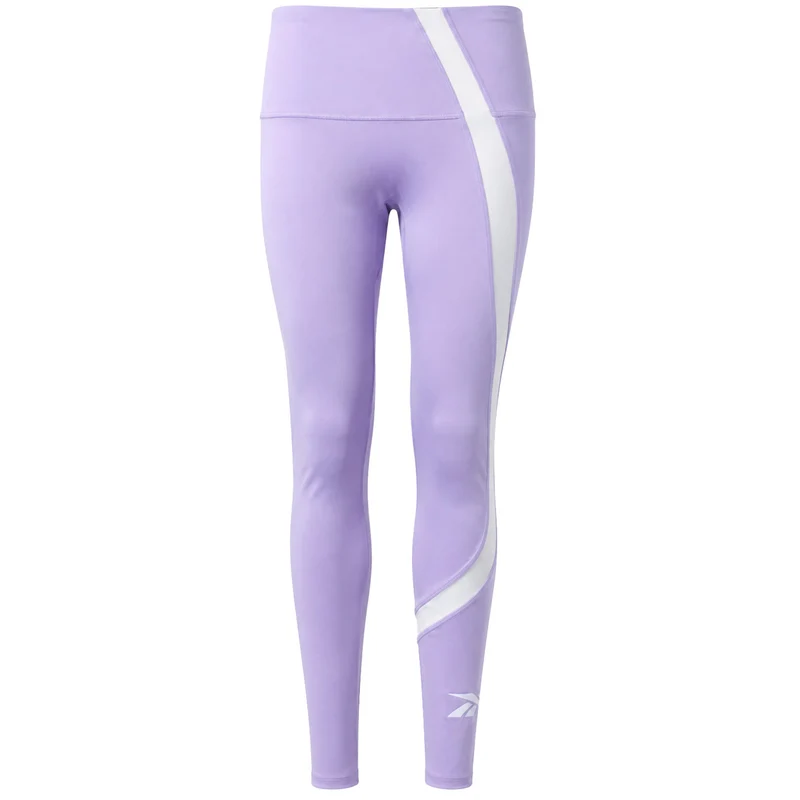 Reebok WOR Big Logo Womens Purple Leggings L