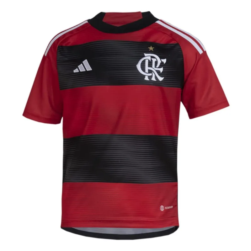 Manto Flamengo Infantil Jogo 1 Adidas 2023 8