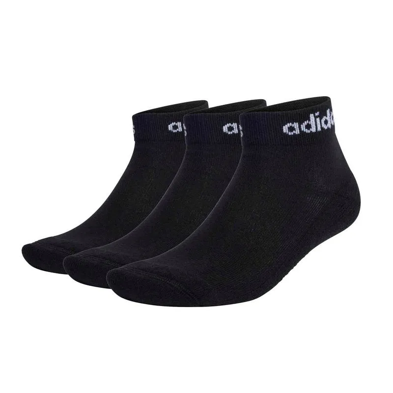 Meia Adidas Esportiva Cano Médio Kit Unissex Preto P