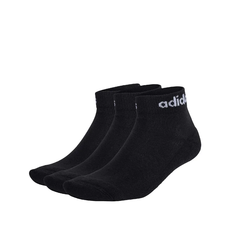 Calcetín adidas Casual Linear Cushioned 3 Pack Unisex IC1303 Calcetas Linear Acolchados Largo Al Tobillo 3 Pares adidas Entrenamiento Unisex IC1303