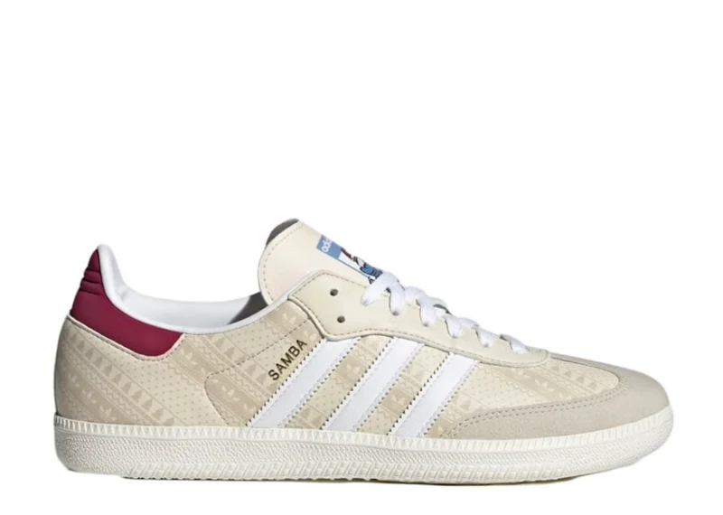 Adidas Samba Wonder White Legacy Burgundy 42 EU