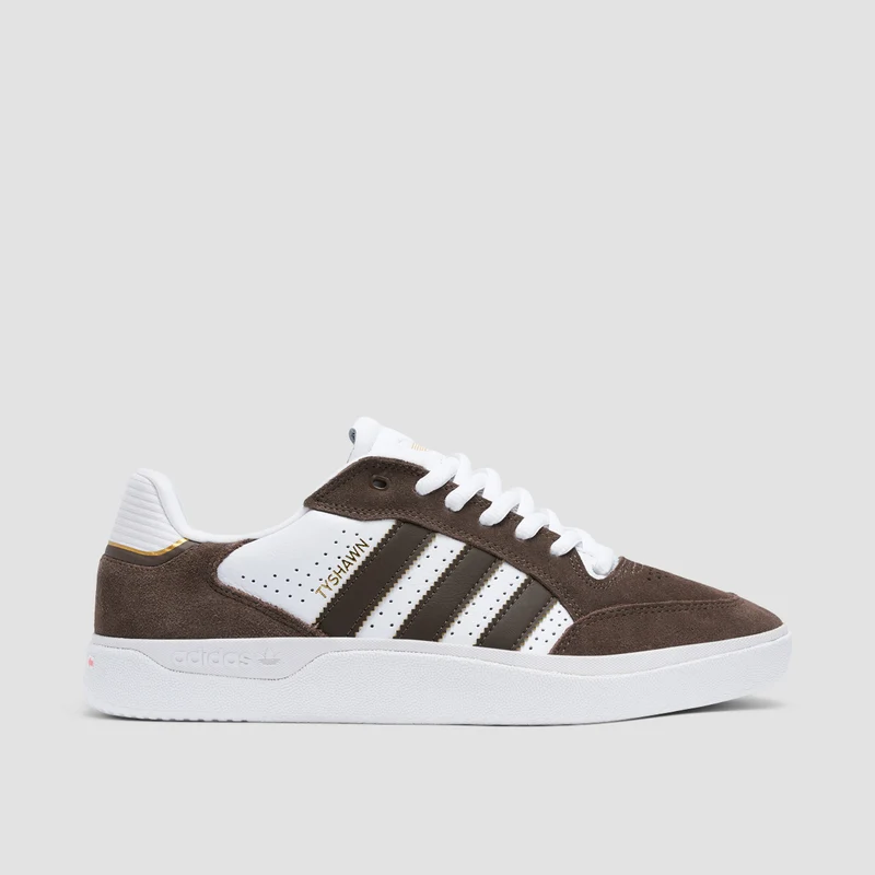 adidas Tyshawn Low Shoes - Brown/Ftwr White/Gold Met 11uk / Brown/Ftwr White/Gold Met