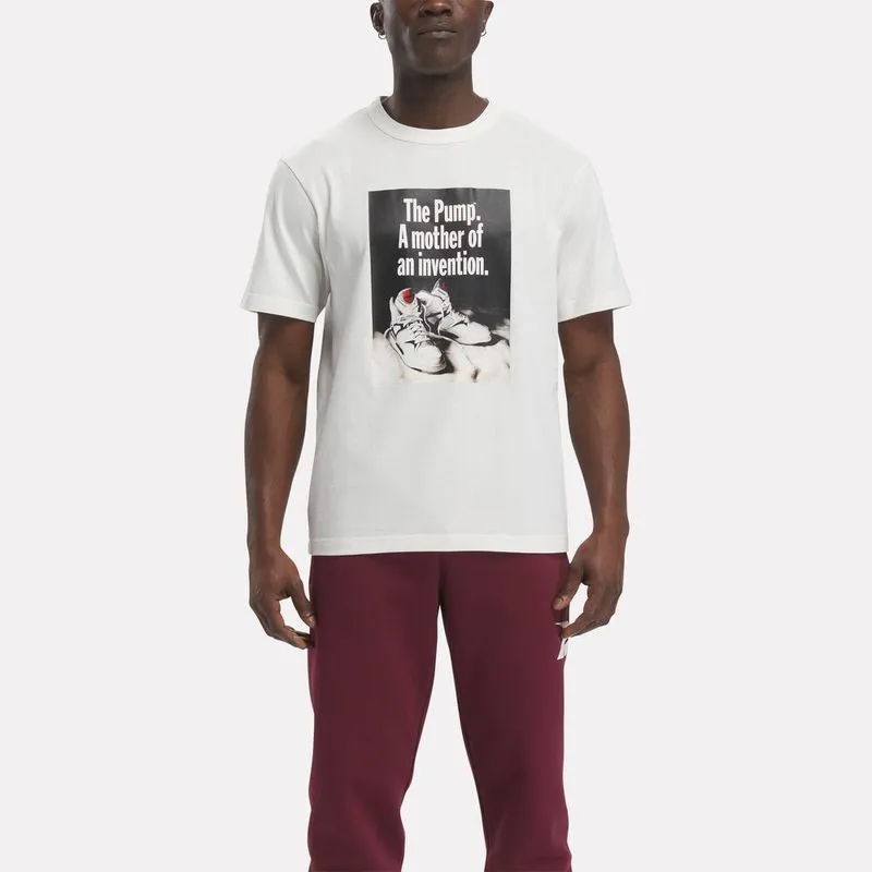 Camiseta Reebok Basketball Pump Graphic Masculina Branco - P