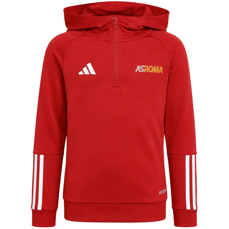 Adidas AS Roma Logo Kids Red Hoodie 5-6Y