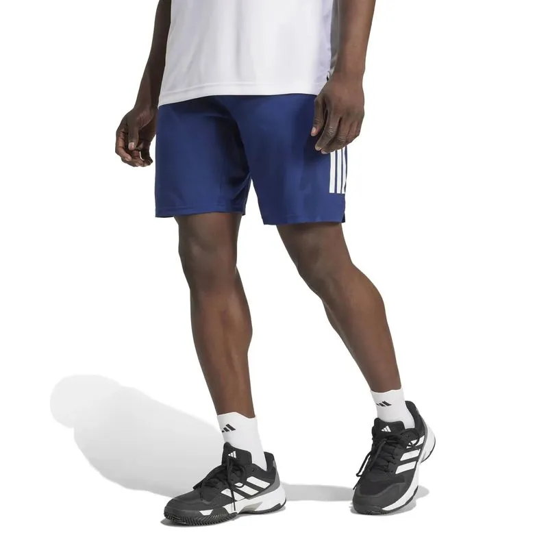 Short Masculino de Tênis Club 3 Listras Adidas Azul Short Masculino de Tênis Club 3 Listras Azul Adidas, G
