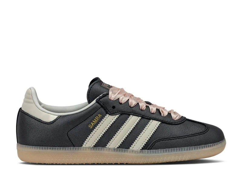 Adidas Samba OG Black Pink Ribbon Laces 44 EU