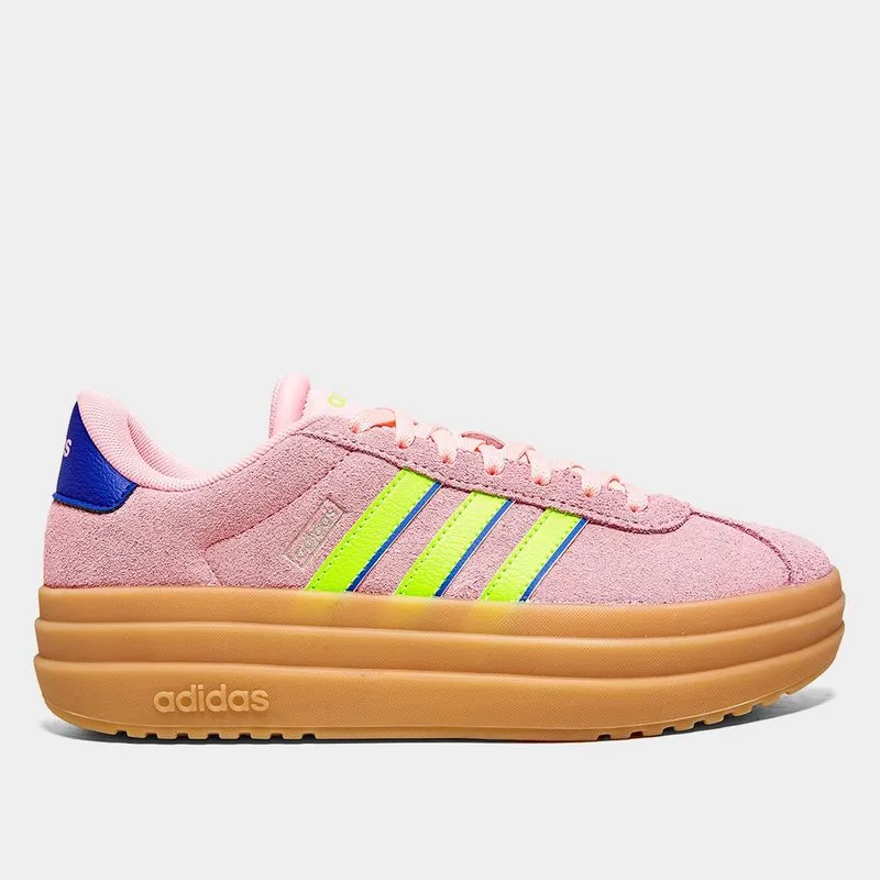 Tênis Adidas VL Court Bold Feminino - Feminino - Rosa+Verde