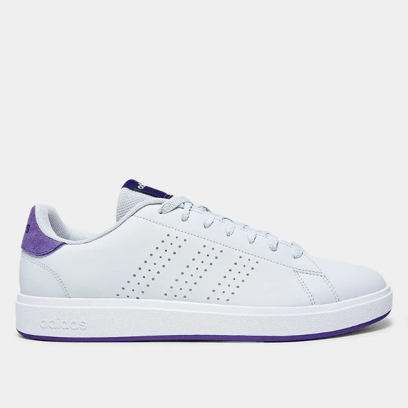 Tênis Adidas Advantage Base 2.0 Masculino - Masculino - Branco+Roxo