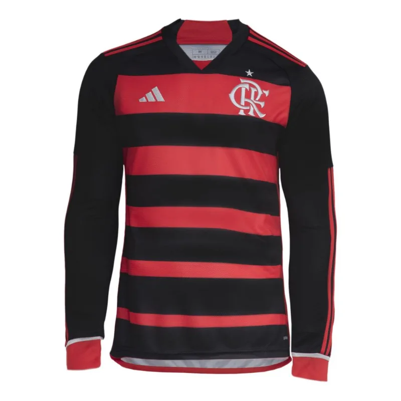 Manto Flamengo Manga Longa Jogo 1 Adidas 2024 P
