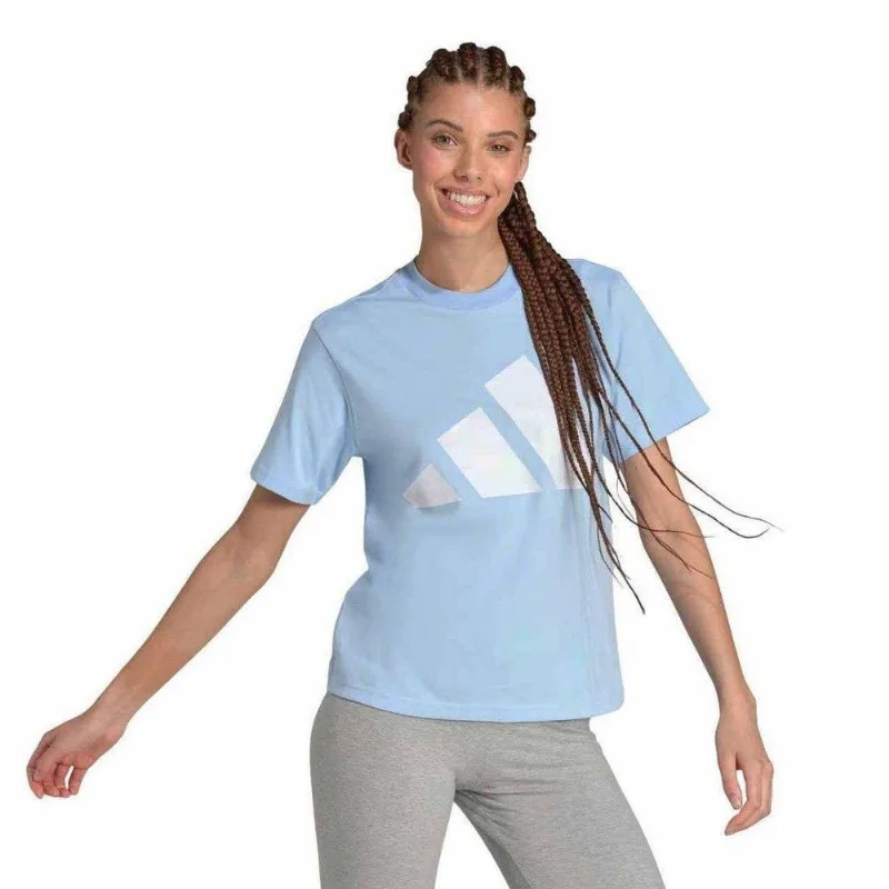 Camiseta Adidas Logo Feminina - Feminino - Azul