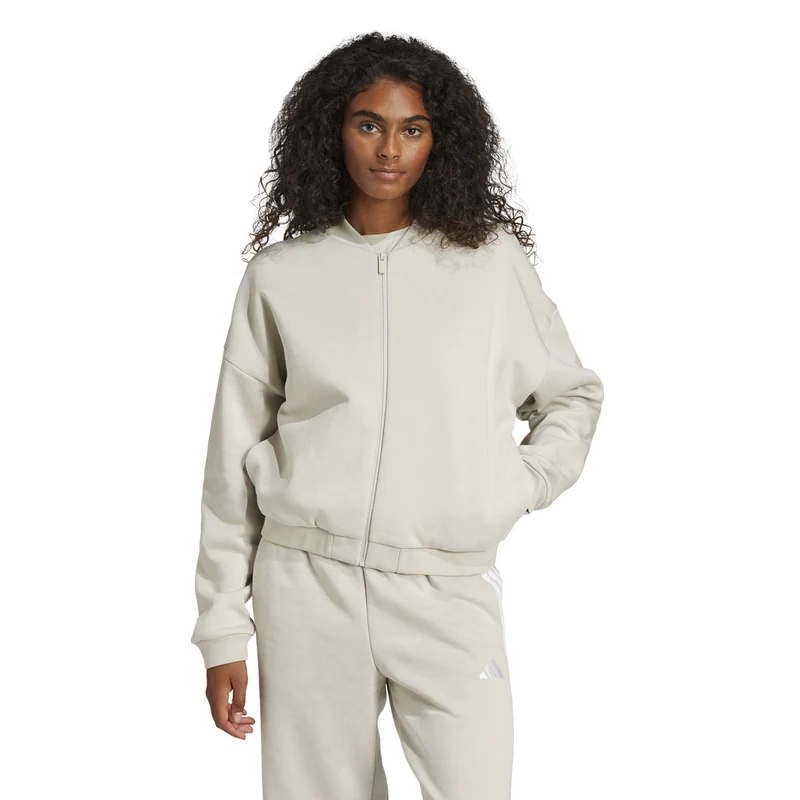 Giacca Bomber Donna Adidas Essentials Contemporary Logo Beige S