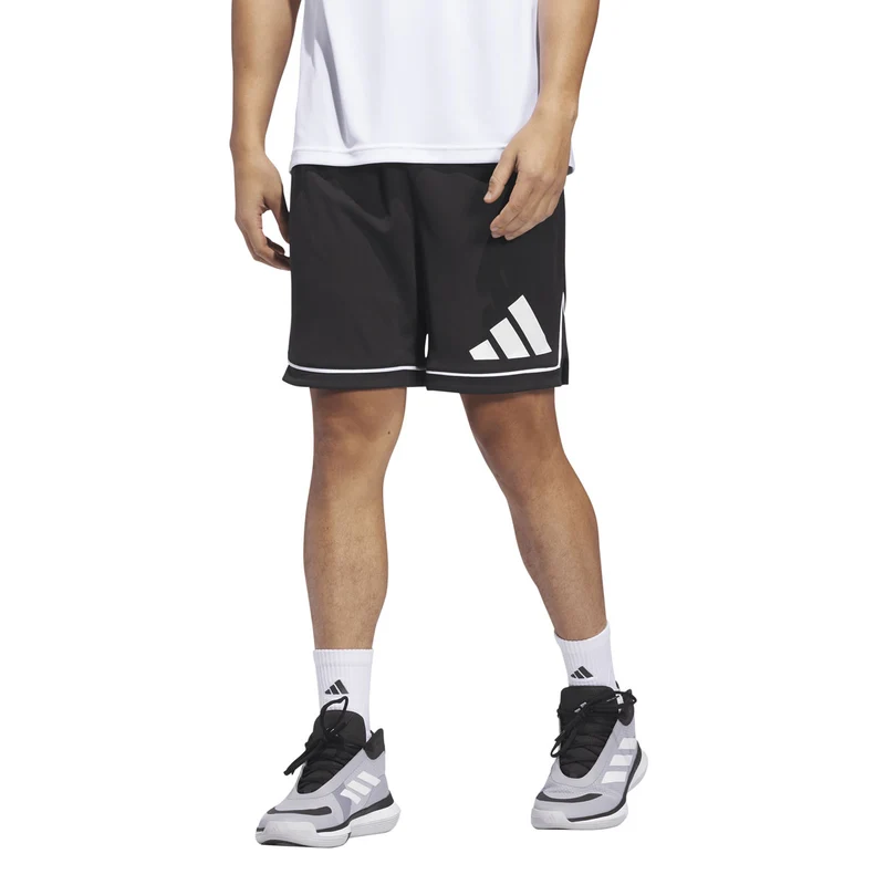 Shorts Uomo Adidas Badge of Sport Nero Bianco M